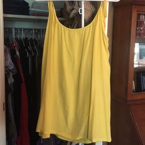 Jenni Kayne yellow silk flows cami- silk - sz M